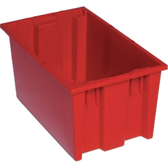 Quantum Storage Systems Stack and Nest Tote Heavy Duty Polypropylene Container, 18"W x 11"D x 9"H, 0.76 Cap (cu ft.) -