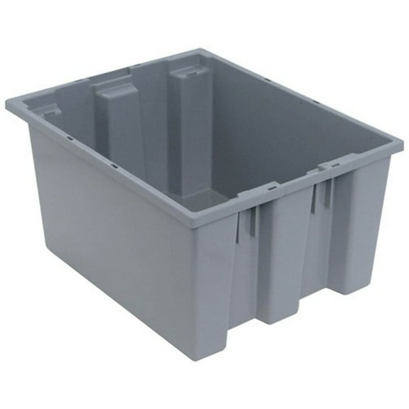 Quantum Storage Systems Stack and Nest Tote Heavy Duty Polypropylene Container, 19 1/2"W x 15 1/2"D x 10"H, 1.20 Cap (cu