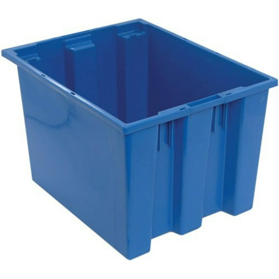 Quantum Storage Systems Stack and Nest Tote Heavy Duty Polypropylene Container, 19 1/2"W x 15 1/2"D x 13"H, 1.20 Cap (cu
