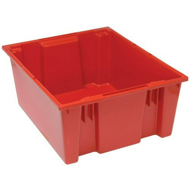 Quantum Storage Systems Stack and Nest Tote Heavy Duty Polypropylene Container, 23 1/2"W x 19 1/2"D x 10"H, 0.80 Cap (cu