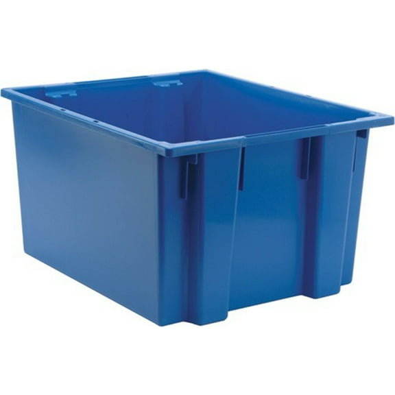 Quantum Storage Systems Stack and Nest Tote Heavy Duty Polypropylene Container, 23-1/2"W x 19-1/2"D x 13"H, 2.60 Cap (cu