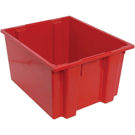 Quantum Storage Systems Stack and Nest Tote Heavy Duty Polypropylene Container, 23-1/2"W x 19-1/2"D x 13"H, 2.60 Cap (cu