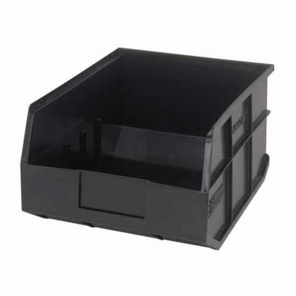 Quantum Storage Systems QTM SSB445BK Stackable Shelf Bin, Black - 6 per Cotton