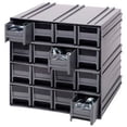 thumbnail image 1 of Quantum Interlocking Storage Cabinet QIC-161 - 11-3/4"Wx11-3/8"Dx11"H - 16 Gray Drawers, 1 of 1