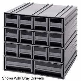 Quantum Interlocking Storage Cabinet QIC-12123 - 11-3/4"Wx11-3/8"Dx11"H - 14 Red Drawers