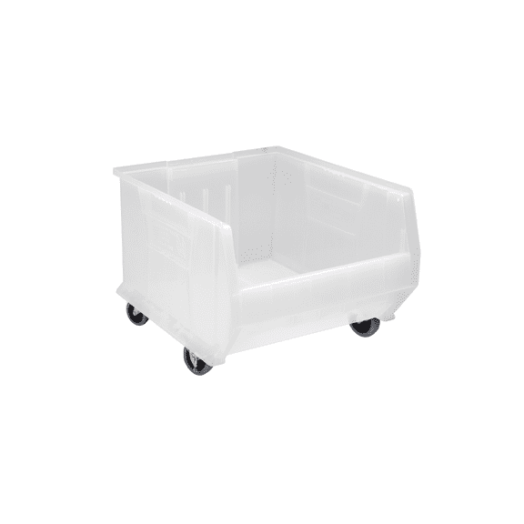 Quantum Storage Systems QUS965MOBBL HULK Mobile Heavy Duty Part Organizer Blue Bins 24" L x 19" W x 15" H