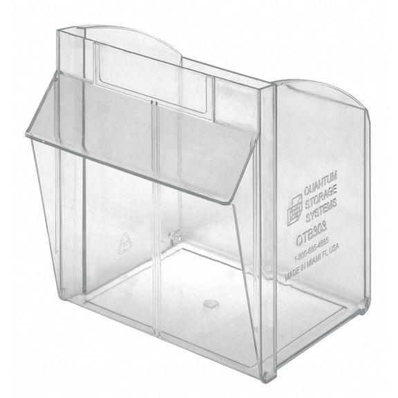 Quantum Storage Systems Tip-Out Bin, Clear, For Mfr. No. QTB303 Clear  QTB303CUP