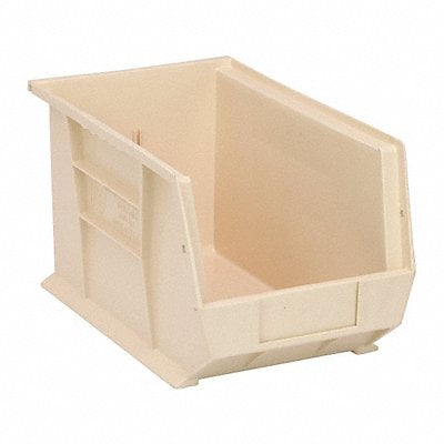Quantum Storage Systems Hang/Stack Bin,13-5/8x8-1/4x8,Ivory  QUS242IV