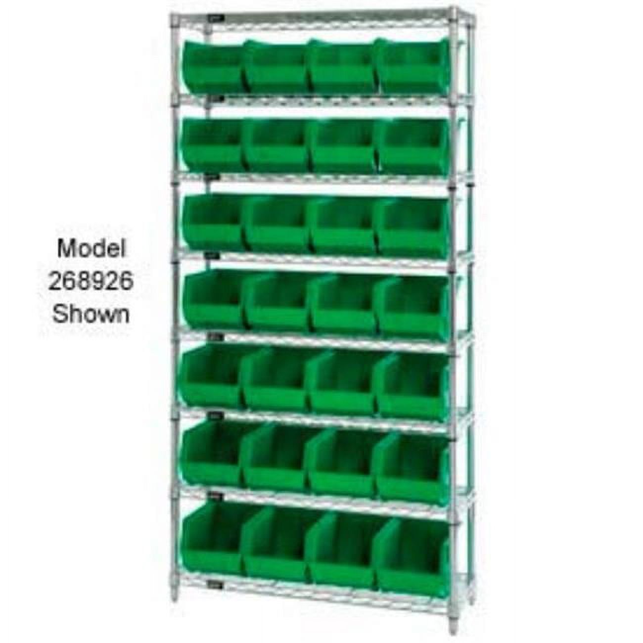 Quantum Storage Systems WR7245 Chrome Wire Shelving with 24 Giant