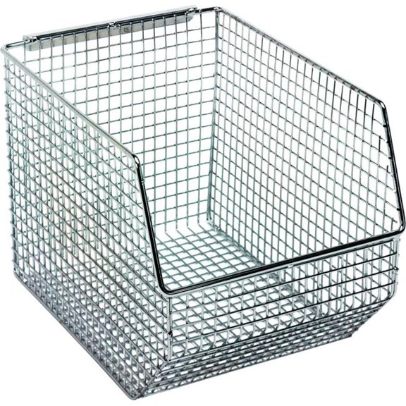 Quantum Storage Systems B1775850 Wire Mesh Bin - 10.5 x 8 x 7 in. - Chrome