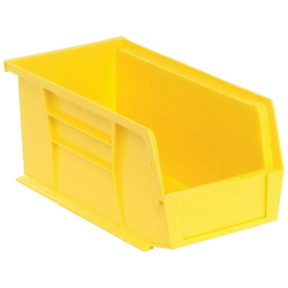 Quantum Storage Ultra Bin, Yellow, Stackable or Hangable, 5.5"W x 10.9"D x 5"H, 12 Pack