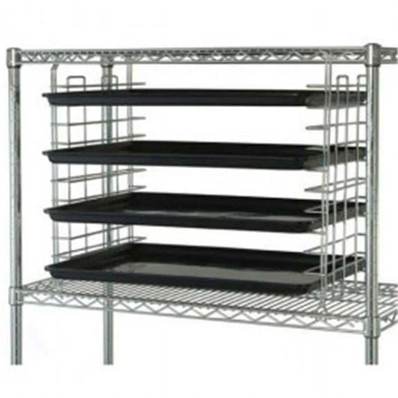 Quantum Storage TS24C Chrome 24 in. Wire Shelving Tray Slide Set