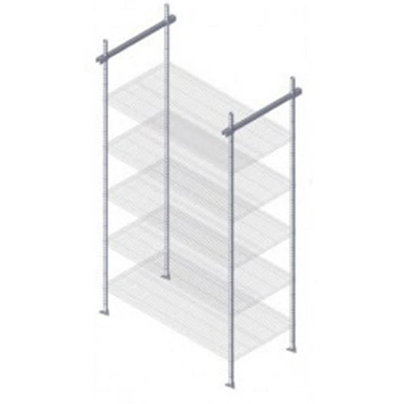 Quantum Storage TTK-C24 24 in. Overhead Track Intermediate End Kit