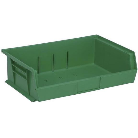 Quantum Storage Ultra Stack & Hang Bin- Green - 10.87 x 16.5 x 5 in.
