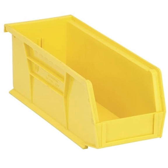 Quantum Storage  Ultra Stack & Hang Bin - Yellow - 10.87 x 4.12 x 4 in.