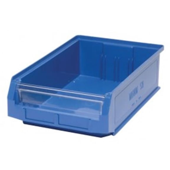 Quantum Storage WMS533 Plastic Storage Bin Clear Windows - Pack of 3