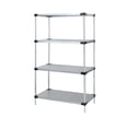 thumbnail image 1 of Quantum Storage Systems Solid 4-shelf Starter Unit - 18" x 48" x 86" - Stainless Steel, 1 of 1
