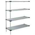 thumbnail image 1 of Quantum Storage WRSAD4-74-1436SS Solid Shelving 4-Shelf Add-On Units, Stainless Steel - 14 x 36 x 74 in., 1 of 1