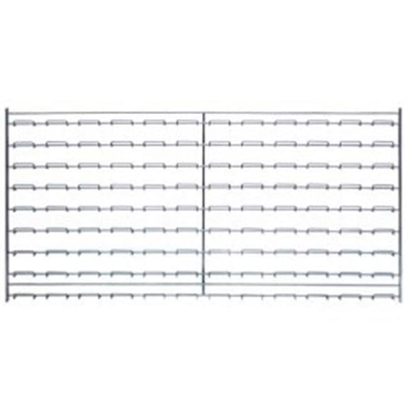 Quantum Storage Wire Louvered Panels - Chrome - 36 x 18 in.