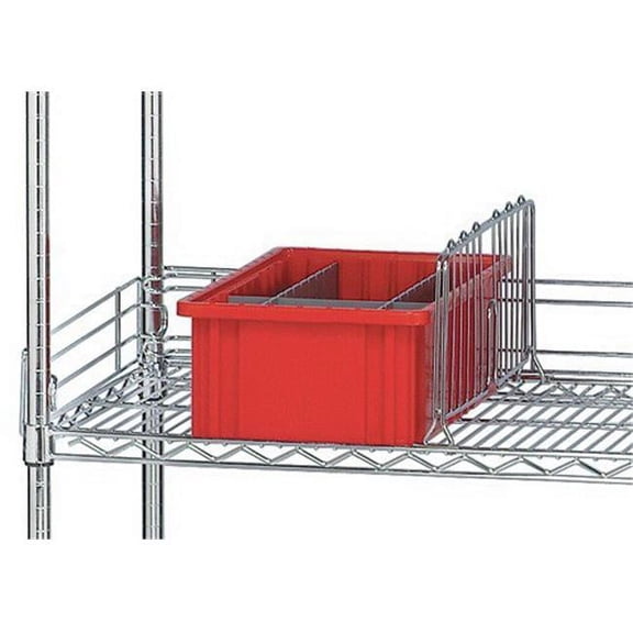 Quantum Storage  Wire Shelving Unit Back Ledges - Chrome - 72 in.