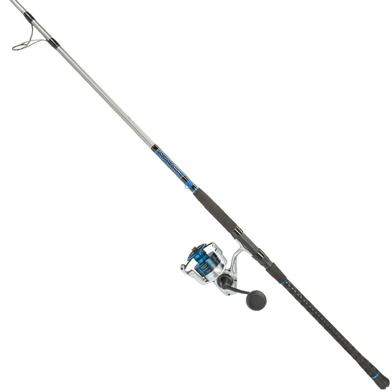 9 foot saltwater fishing rod and reel combos Pole Combo Set, 2.1m/6.89ft, 2PCS Rods, 2PCS Spinning Reels A robust nylon reel seat and secure stainless steel hood guarantee a reliable attachment for your reel Quantum Strive Spinning Reel &