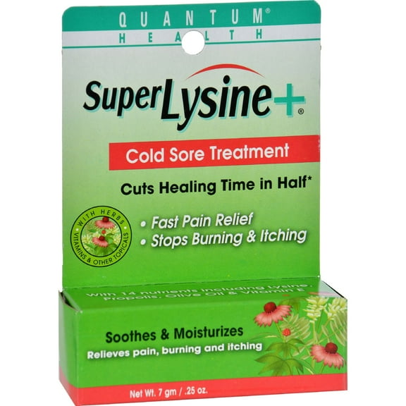 Quantum Super Lysine Plus + Cold Sore Treatment 0.25 oz