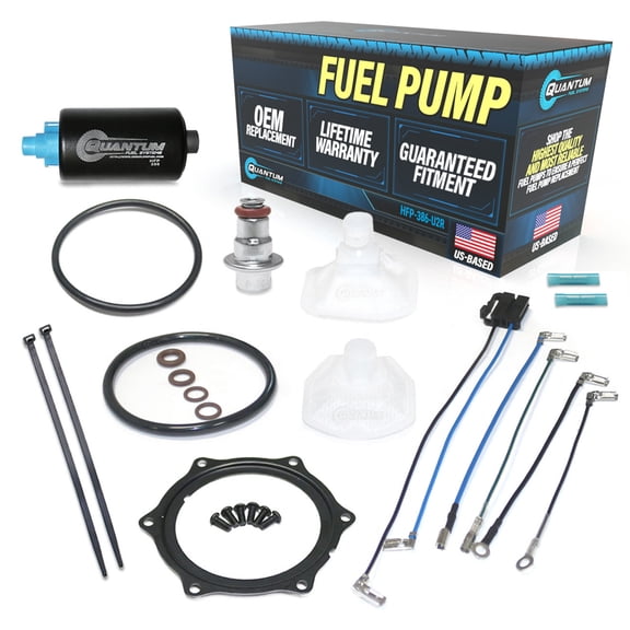 Quantum T35 Intank Fuel Pump w/ Tank Seal, Lock Ring & Regulator for Kawasaki Mule PRO / FX EFI 2015-2021, Replaces 49040-0733