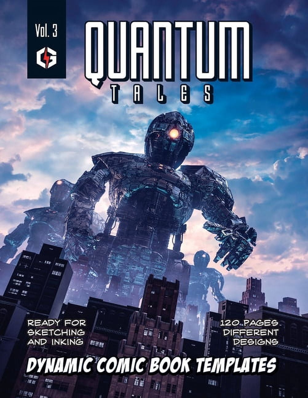 Quantum Tales Volume 3: Dynamic Comic Book Templates ( Grandio Design, Paperback