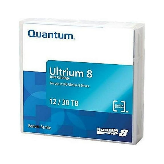 Quantum Tape, LTO, Ultrium-8, MR-L8MQN-BC 12TB/30TB, LTO-8, Labeled