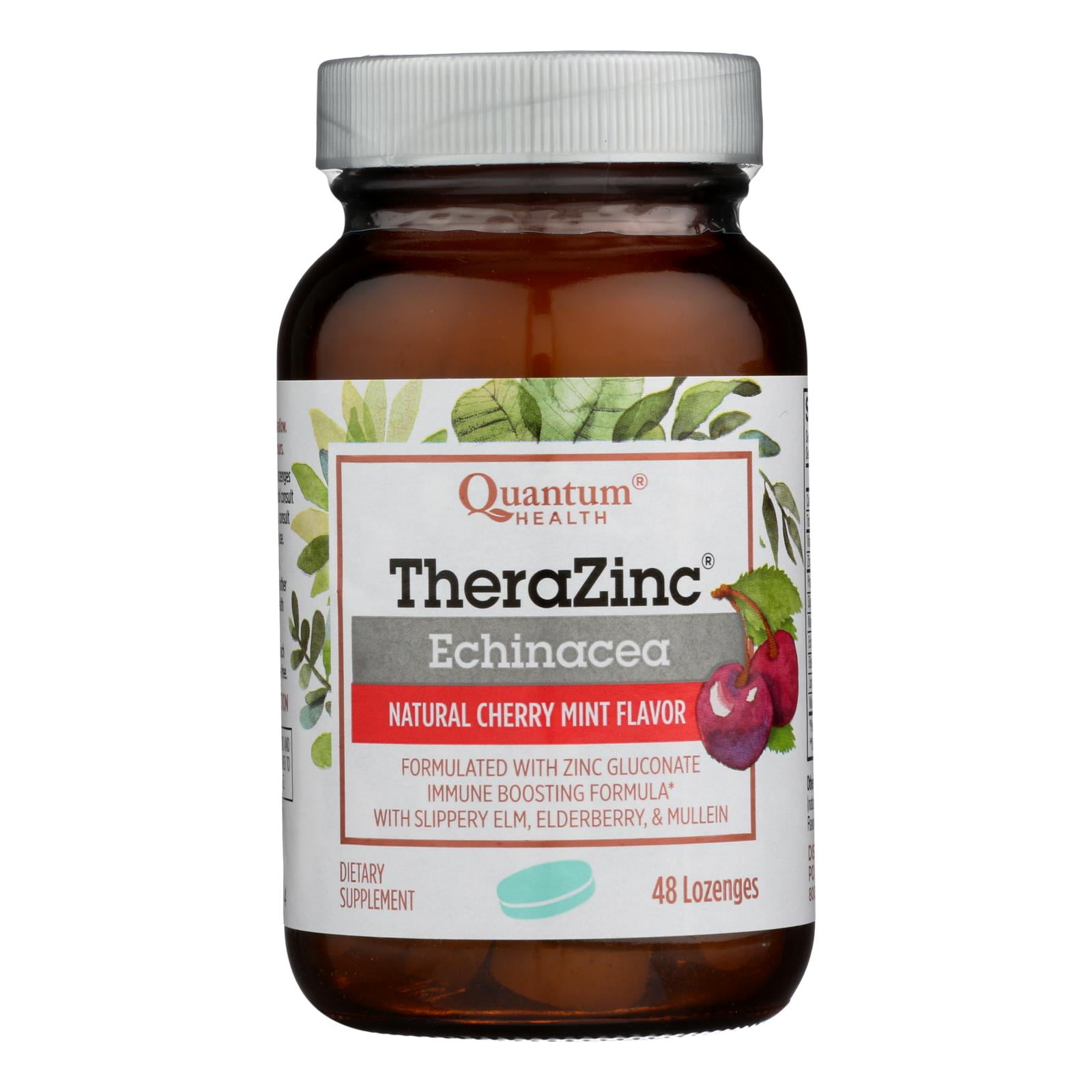 Quantum Health Thera Zinc Lozenges, Echinacea, 48 Ct