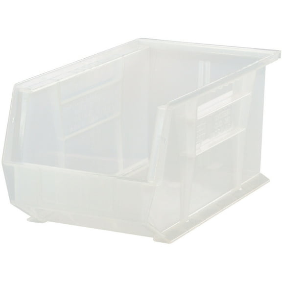 Quantum Ultra Stack and Hang Bin, 8-1/4 x 14-3/4 x 7, Clear, Lot of 12
