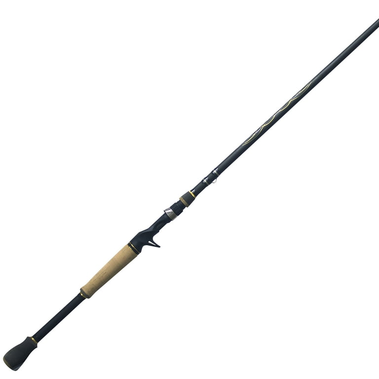 Quantum Vapor Casting Fishing Rod, 7-Foot 6-Inch 1-Piece Pole, Silver/Black