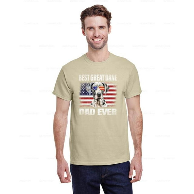 Quantun25 Best Great Dane Ever American Flag 4th July Patriotic Dog Shirt, for unisex up to 5XL.