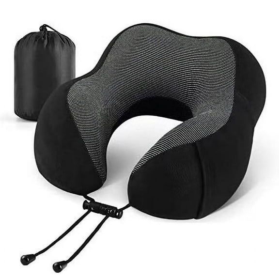 Quanzhou Chenchenchen E-Commerce Co.,Ltd. Comfortable Memory Foam Travel Pillow, Black