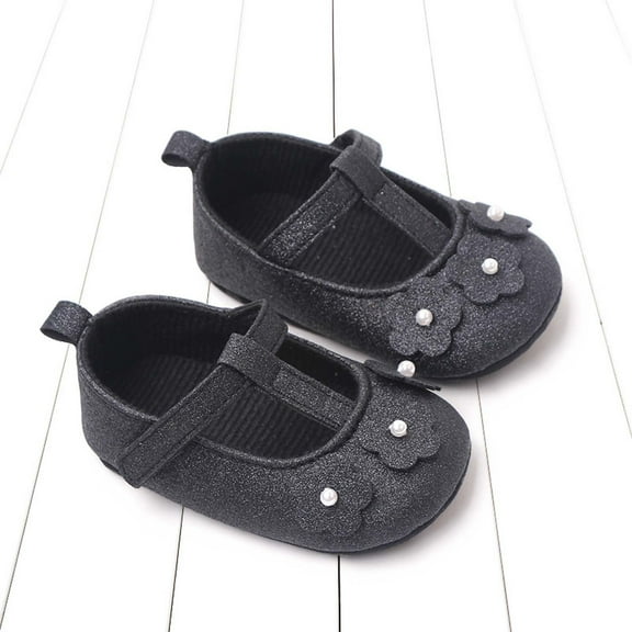 Quaouag Baby Girl Walking Shoes Infant Toddler Sneaker Shoes Girls Solf Bottom Lightweight Flower Flat Shoes