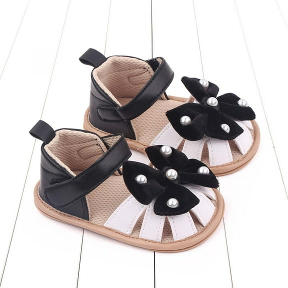 Quaouag Baby Girl Walking Shoes Infant Toddler Sneaker Shoes Girls Solf Bottom Lightweight Flower Flat Shoes
