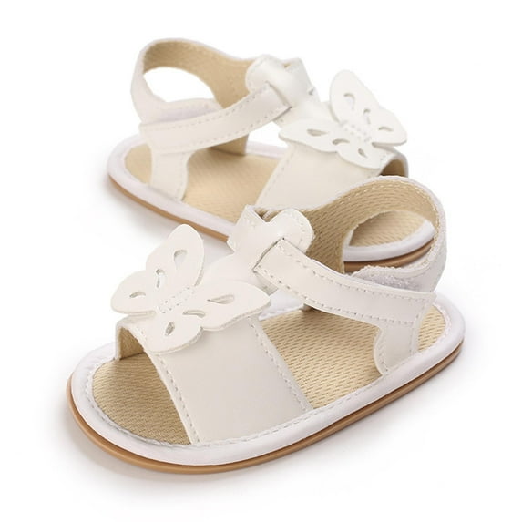 Quaouag Baby Girls Sandals Summer Shoes Outdoor First Walker Toddler Girls Shoes for Summer Newborn Crib Shoes First Walkers