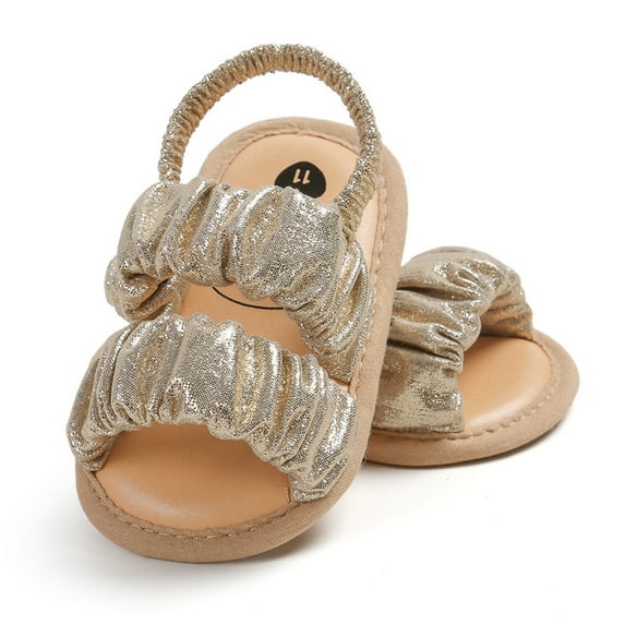 Quaouag Baby Infant Boy Girl Sandals Newborn Non-Slip Soft Rubber Sole Sandals for Baby Boys Open-Toe Outdoor Casual Summer First Walkers Shoes