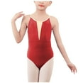 thumbnail image 1 of Quaouag Ballet Leotards for Girls Toddler Dance Gymnastic Ballerina Outfit Camisole Bodysuit for Kids, 1 of 4