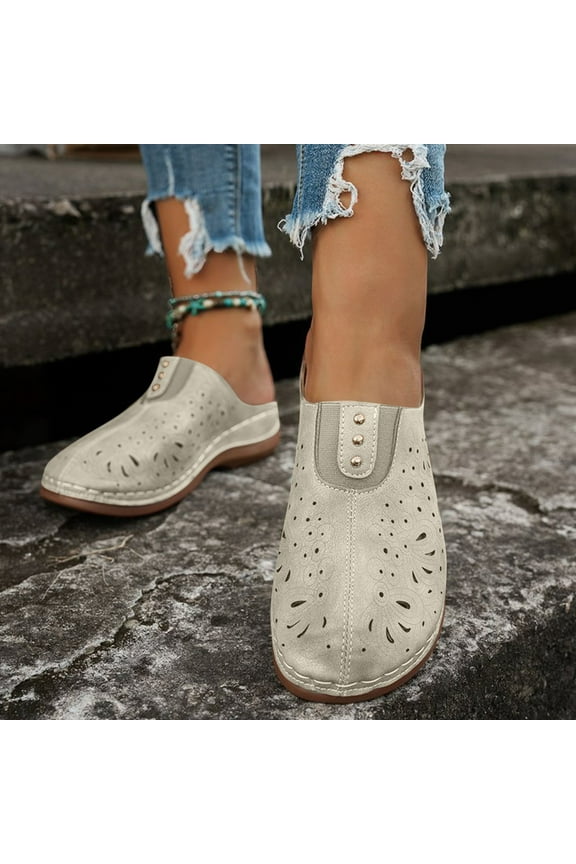 Clogs for Women Mules Slip-On: Closed Toe Clog - Comfortable Womens Mule