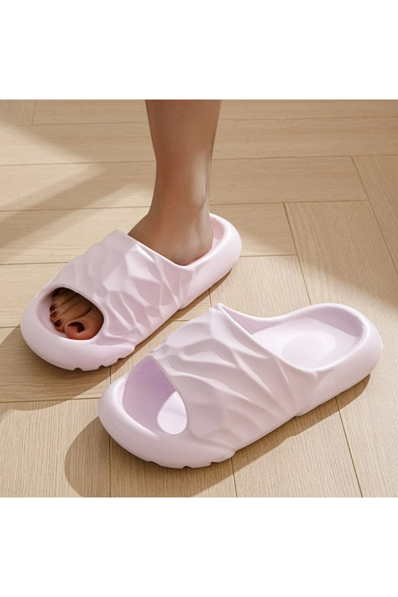 Cloud Slippers for Women and Men, Pillow House Slippers Shower Shoes Indoor Slides Bathroom Sandals, Ultimate Comfort, Lightweight, Thick Sole, Non-Slip, Easy to Clean