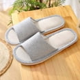 thumbnail image 1 of Quaouag Flax Tatami Slippers No Slip Indoor Slippers Open Toe, 1 of 3