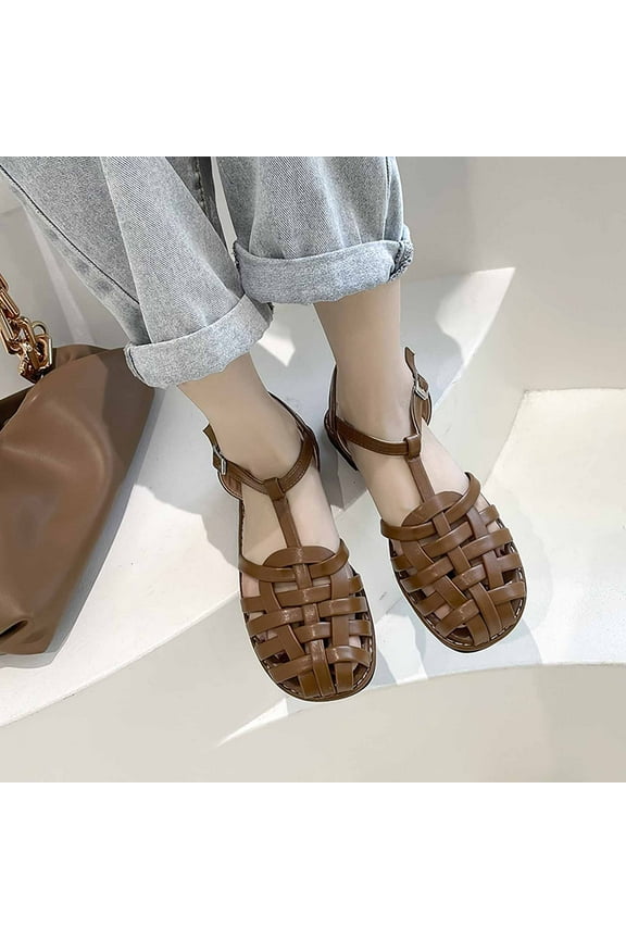 Jelly Sandal for Women - The Original Jelly Shoe, Fisherman's Sandal with Adjustable Strap and Side Buckle