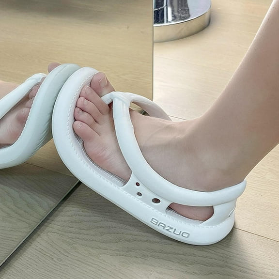 Quaouag Sandals Flip Flops,Couples Non-Slip EVA Thick Sole Quick-Dry Flip Flops Slippers