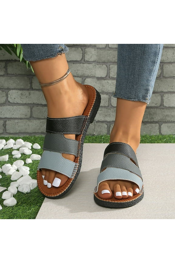 Sandals Slides Womens Open Toe Mule Slip On Slide Shoes