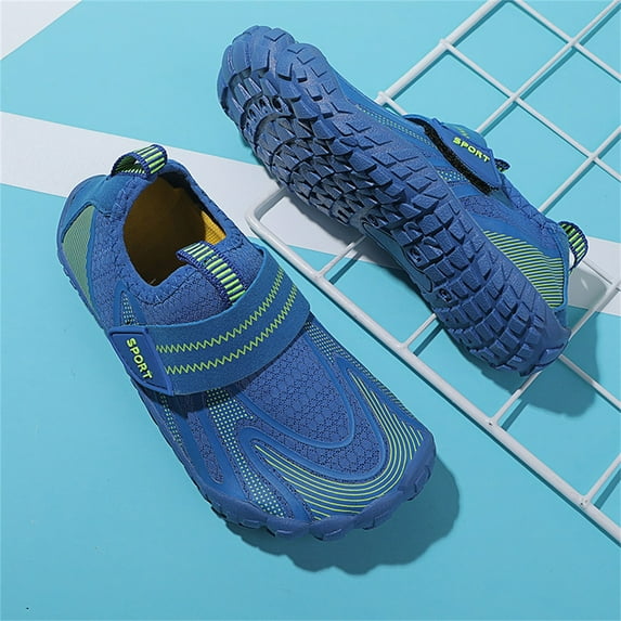 Quaouag Water Shoes for Kids Boys Girls Wide Toe Box Barefoot Shoes Kids Breathable SQuick Dry Lightweight Swim Beach Pool Sports Outdoor Shoes