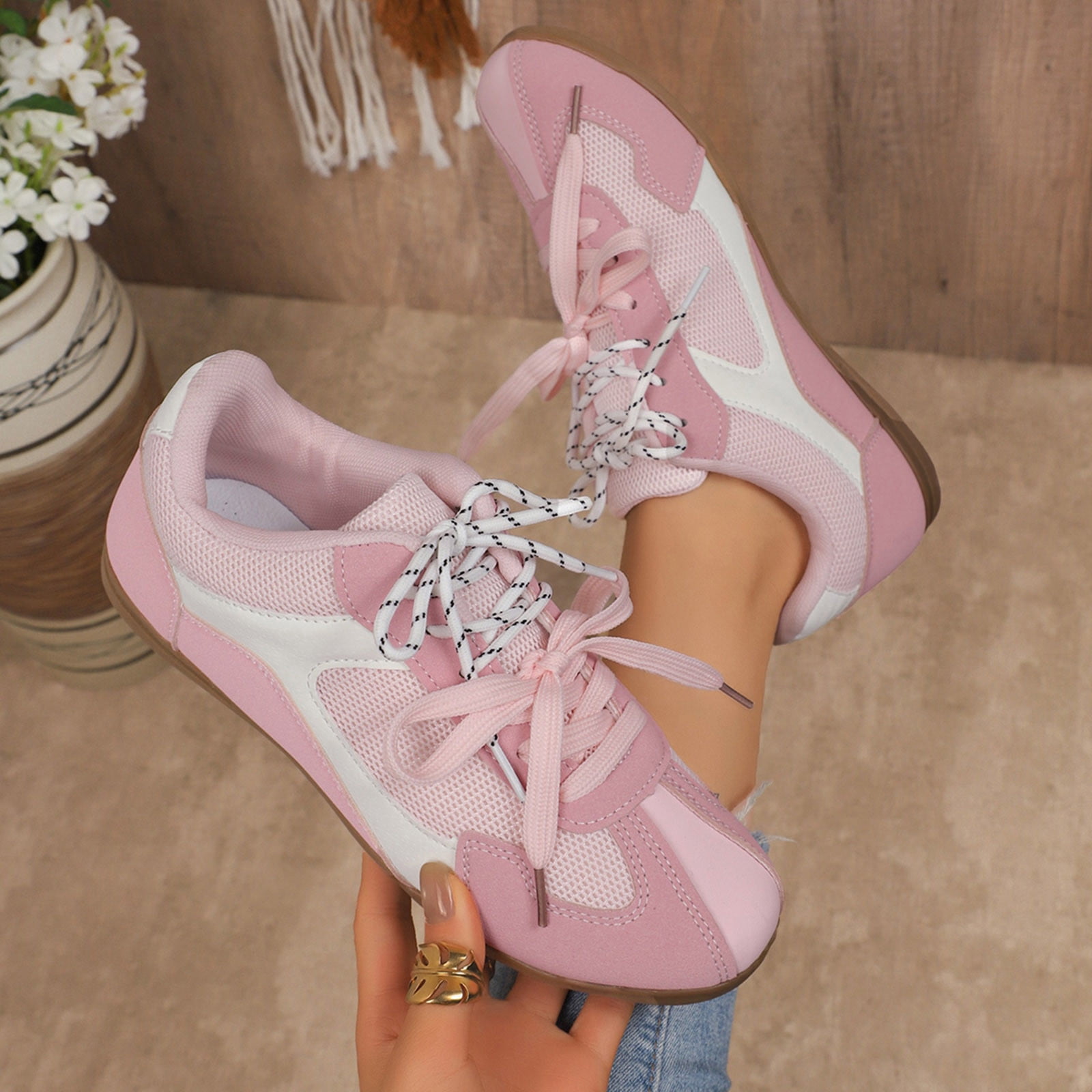 Women Classic Retro Gum Sole Fashion Sneakers Casual Tennis Skate Shoe Genuine Leather Walking Footwear Anti Slip Trainers