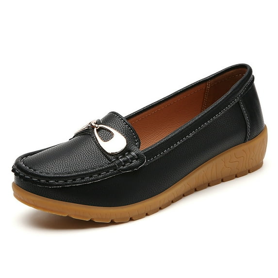 Quaouag Women Closed Toe Shoe 2025,Indoor Outdoor Slip-On Casual Walking Footwear Summer Fashion Flat Loafer Shoes Breathable Work Slippers Daily Wear Comfortable Non-Slip Soft Sole Sport Sneakers
