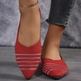 thumbnail image 1 of Quaouag Women’s Ballet Flat Shoes Round Toe Knit Dress Shoes Low Wedge Slip On Ballerina Walking Flats Shoes for Women Comfortable, 1 of 8