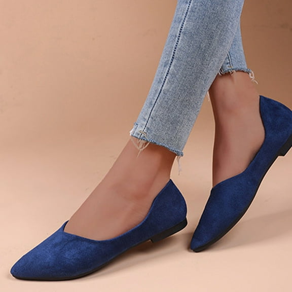 Quaouag Women's Ballet Flats Comfortable Casual Dressy Shoes,Work Flats Office Shoes Pointed Toe Flats.